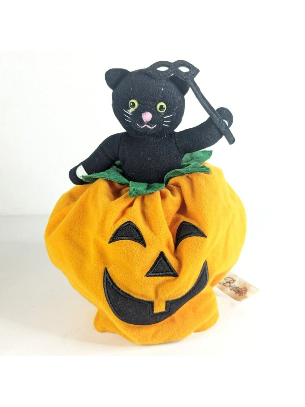 Bestever Halloween Reversible Plush Bear Witch Black Cat Pumpkin 11" Topsy - Picture 8 of 12